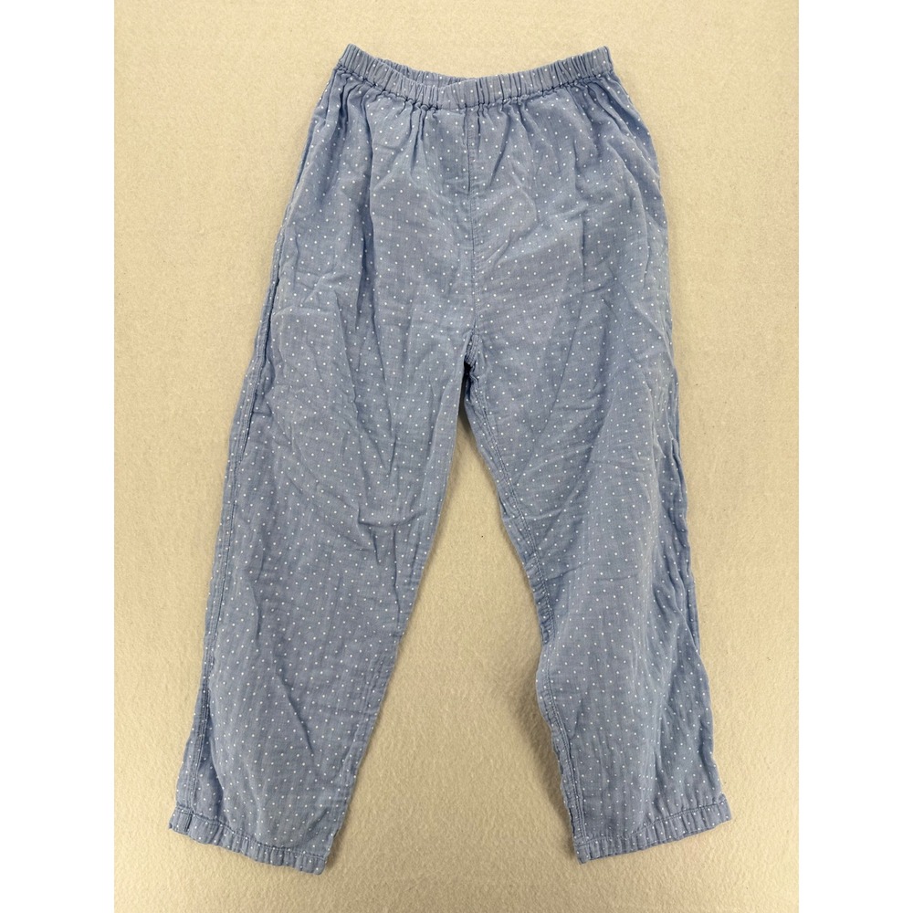 Vintage Japanese Polka Dot Elastic Waist Gauze Pants - Light Blue - L -‎ Women - Picture 4 of 5